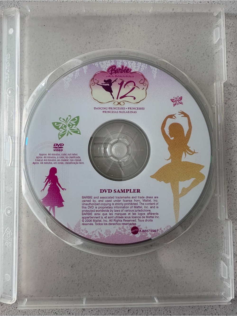 Barbie 12 Dancing Princesses DVD Sampler - Very Rare